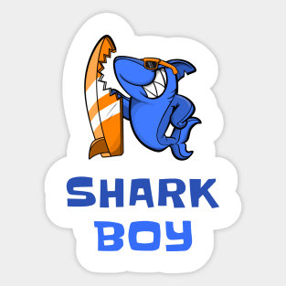 shark boy Sticker